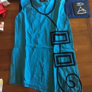 Women’s blue designer Sukot tunic top